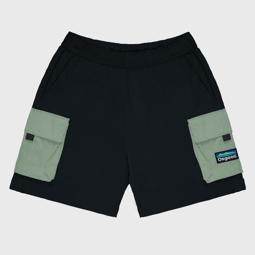 Osgood - Cargo Boardshort Pants - สีดํา/มะกอก