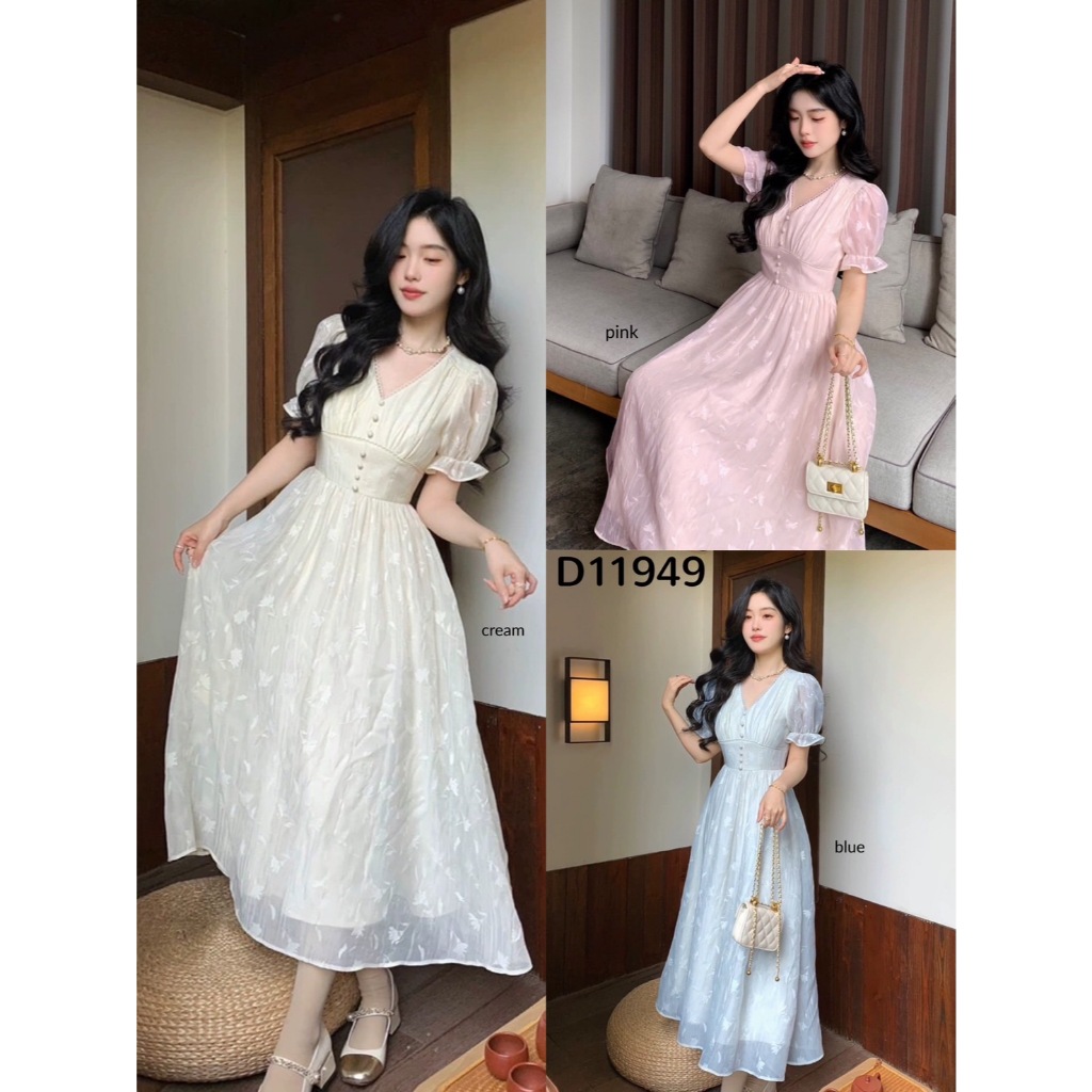 [FG] Lorelei Premium Slim Waist Flare Dress D11949