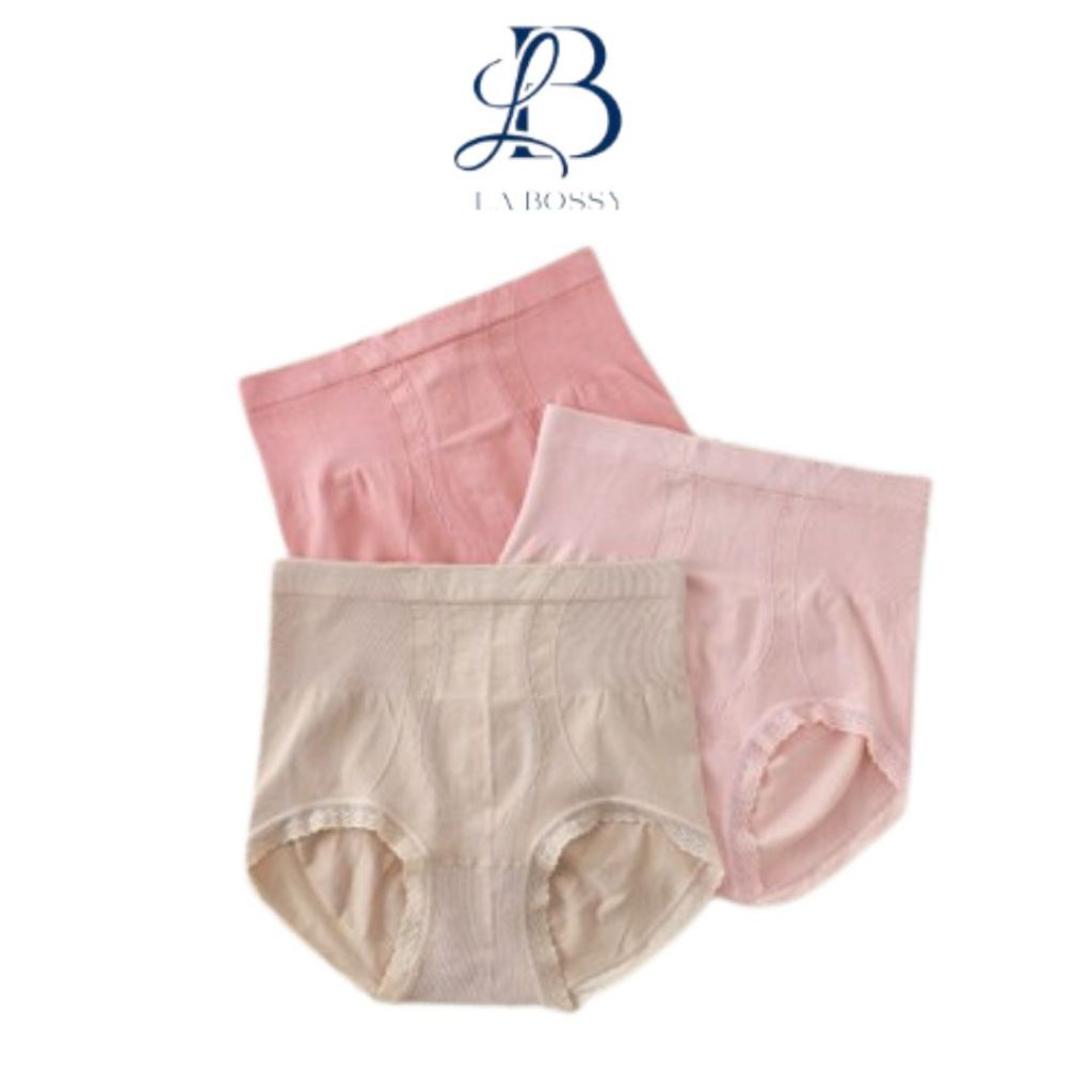 La Bossy แฟชั่นผู้หญิงกางเกงรัดตัวลดกระเพาะอาหารกางเกงเอวสูง CD650