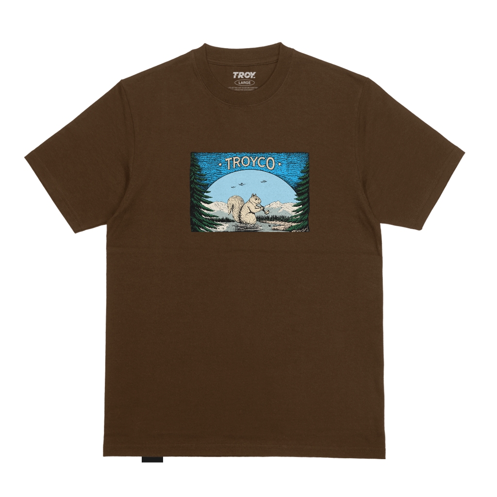 Troy Company Tshirt Toffee Squirrel - เสื้อยืดแขนสั้น Toffee Brown MTD 2954