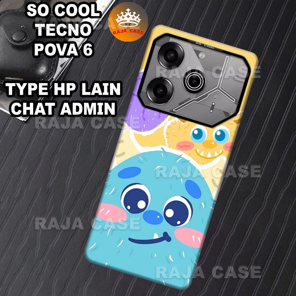 (RC9) เคส SO COOL HP TECNO POVA 6 ใหม่ล่าสุด CASING/SILICONY CASE PROTECTIVE HP MOTIF สําหรับ GIRLS 