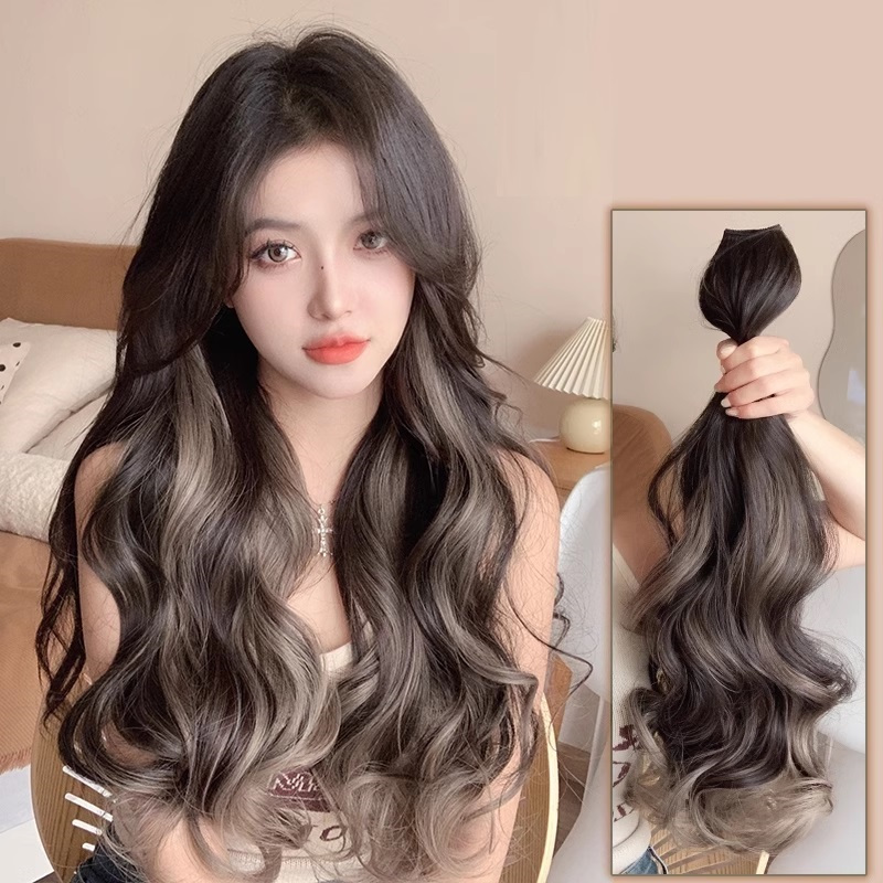50 ซม.RSW กิ๊บติดผม BIG LAYER U SHAPE LAYER 00016 WOLF CUT WOLFCUT HIGHLIGHT ผู้หญิง WIG