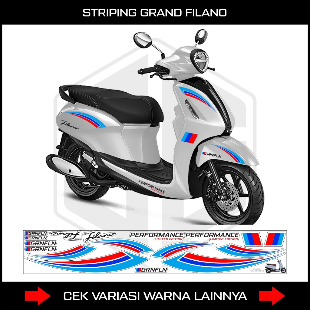 YAMAHA GRAND FILANO สติ๊กเกอร์มอเตอร์ไซค์ LIST HERBIE, YAMAHA GRAND FILANO HYBRID สติ๊กเกอร์แถบเชื่อมต่อ