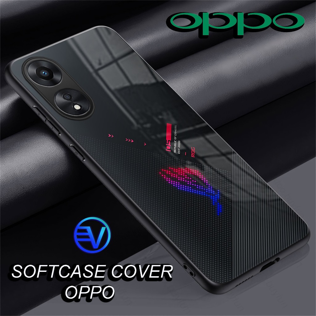 [ GT01 ROG ] Oppo Glossy Softcase (A3X)(A3PRO 5G)(A60)(A16)(A17)(A17K)(A18)(A38 4G)(A58 4G )(A53/A92
