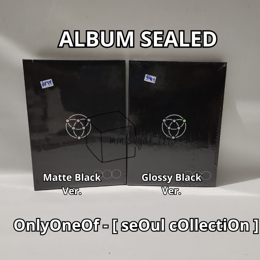 [ READY OFFICIAL ] OnlyOneOf - [ seOul cOllectiOn ] ( Matte Black ver + Glossy Black ver ) seoul col