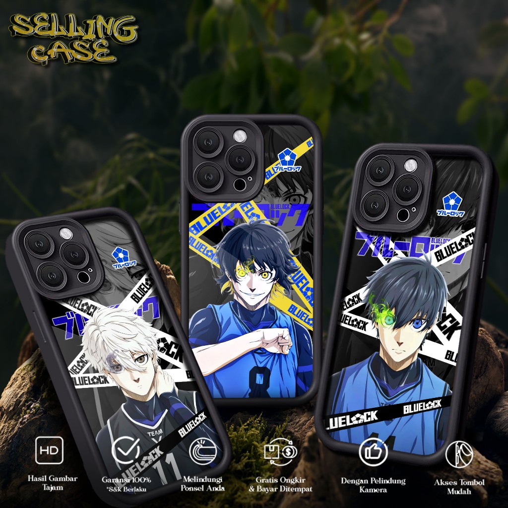 กรณีพรีเมี่ยมสําหรับ REALME X XT X2 C55 C63 C61 C65 C67 NARZO 50A 50i Motif BLUE LK ปลอก Softcase Gl