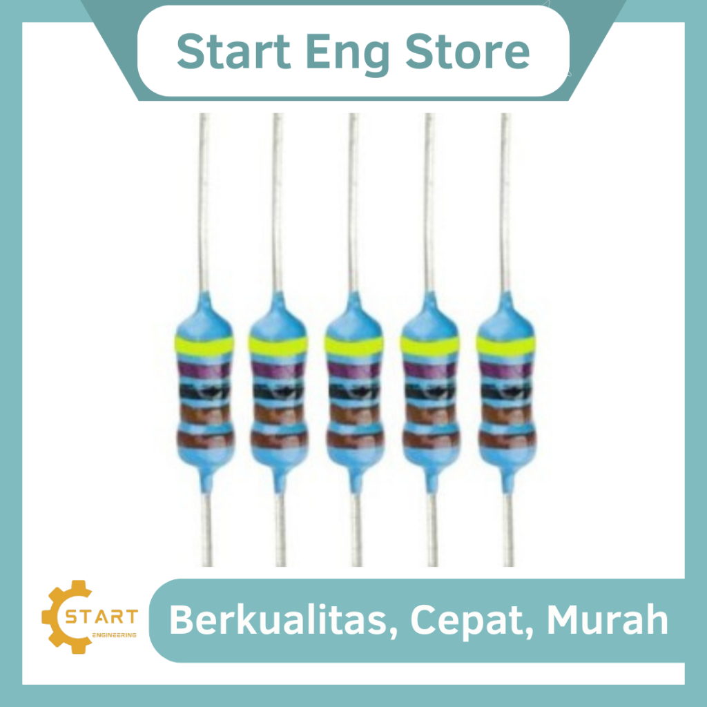 10X RESISTOR 4700OHM 4K7 4.7K 1/4W 1% ฟิล์มโลหะ