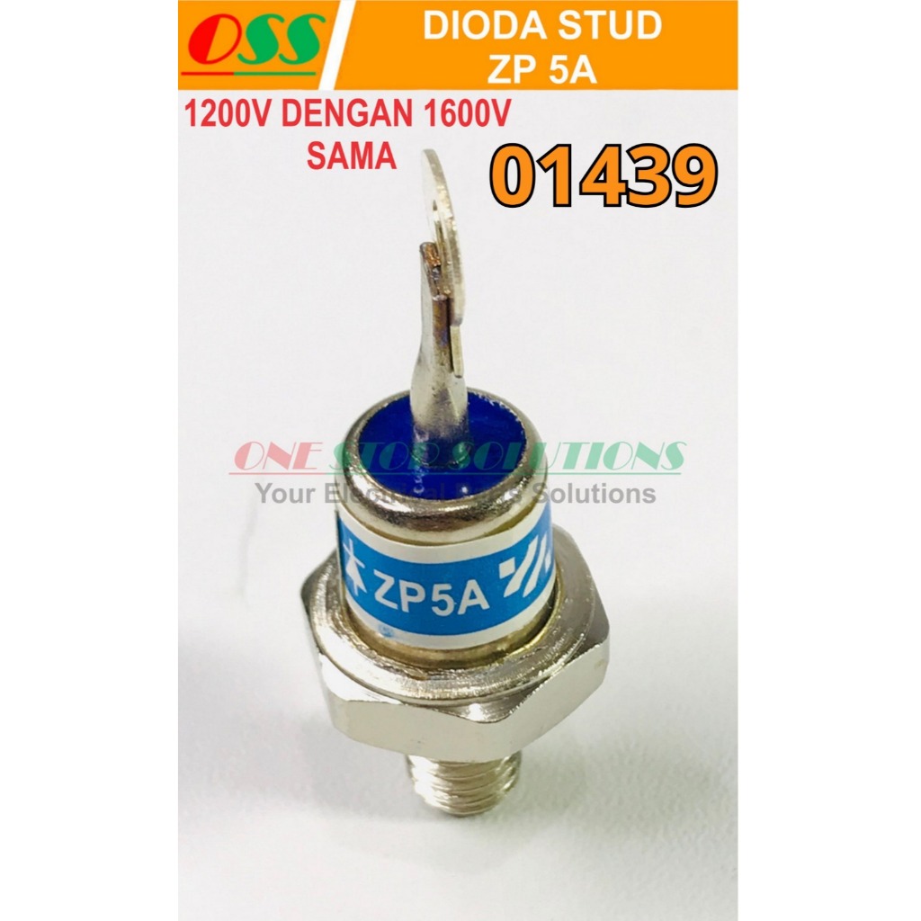 STUD DIODE ZP 5A ZP5A 1200V 1600V ลูกศรด้านบน