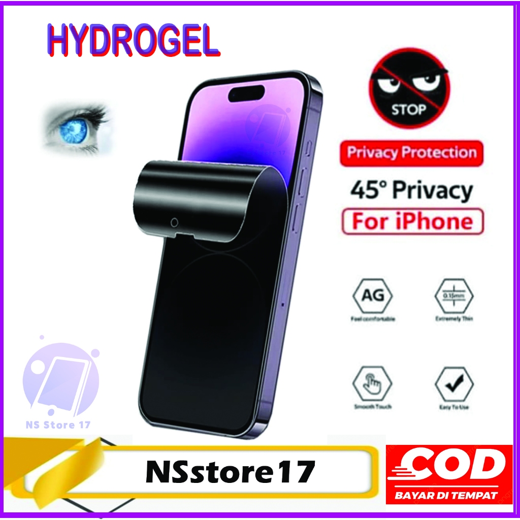 Anti-Scratch HYDROGEL ANTI SPY iPHONE SE 2016 SE 2020 SE 2022 SE 2025 ป้องกันหน้าจอ Jelly