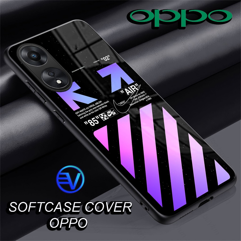 [ GT63 OFF WHITE ] Softcase Glossy Oppo (A3X)(A3PRO 5G)(A60)(A16)(A17K)(A18)(A38 4G)(A58 4G )(A53/A9