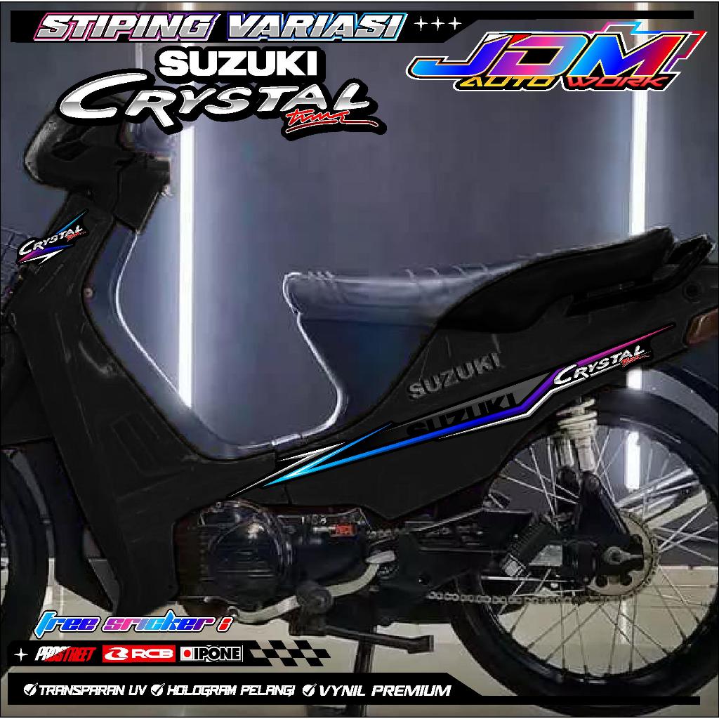 SUZUKI CRYSTAL VARIATION STRIPING / SUZUKI CRYSTAL MOTORCYCLE VARIATION STICKER LIST