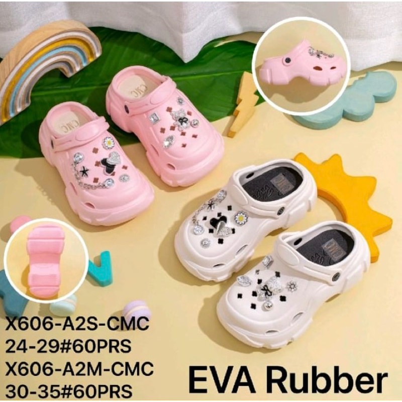 Youth BALANCE รองเท้าแตะเด็กผู้หญิงยาง EVA X606-A2S-CMC/ รองเท้าแตะเด็กแบบสวม