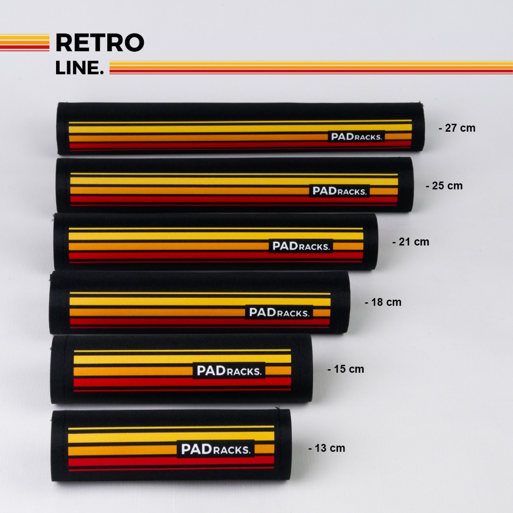 Padracks Retro Lines | แผ่นโฟมสําหรับคานหน้า & แบ็คแพ็ค เวสป้า / แฮนด์มอเตอร์ไซค์ / แฮนด์จักรยาน