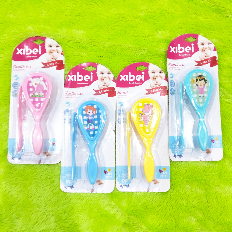 Xibei Baby Comb และแปรง / หวีเด็ก และแปรง 2in1