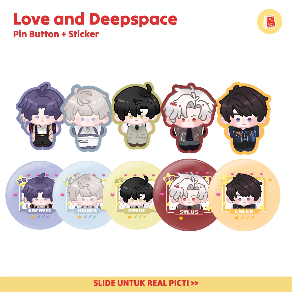 [CILINN] หมุดปุ่มพินและสติ๊กเกอร์ Love and Deepspace