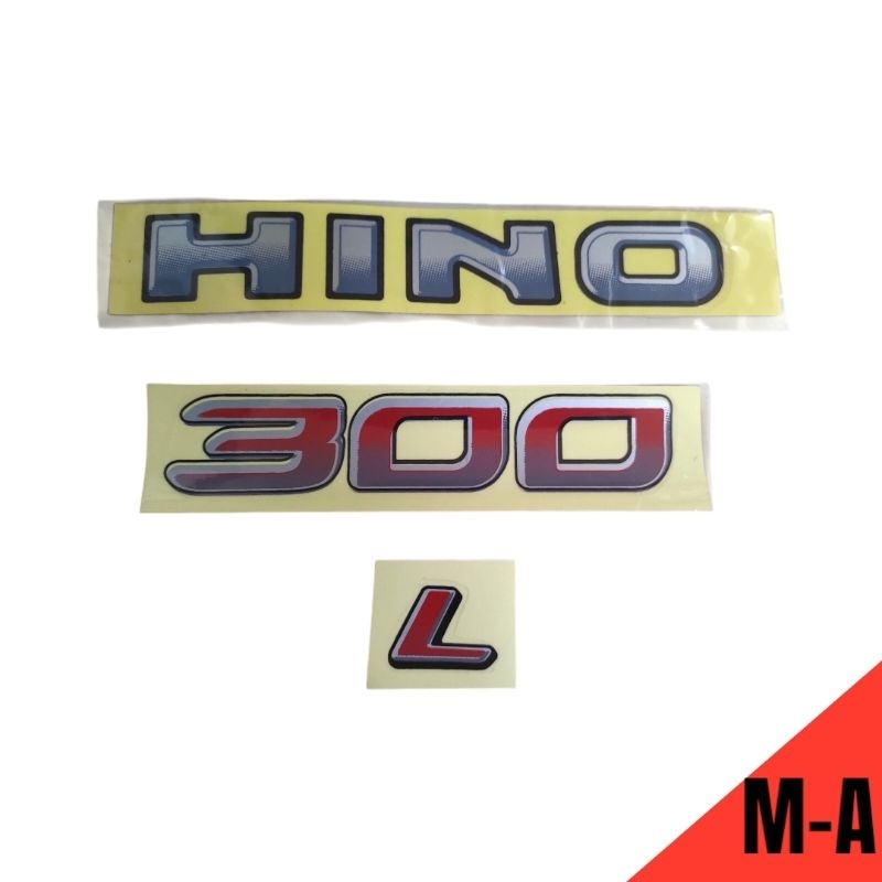 สติ๊กเกอร์ Dutro Hino 300 L / สติ๊กเกอร์ Hino 300 L