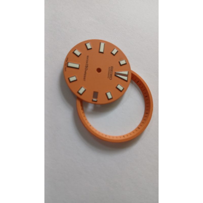 จาน Seikomod Dial Seikomod Plate 7002 Plate 7002 Dial 7002 สีส้ม