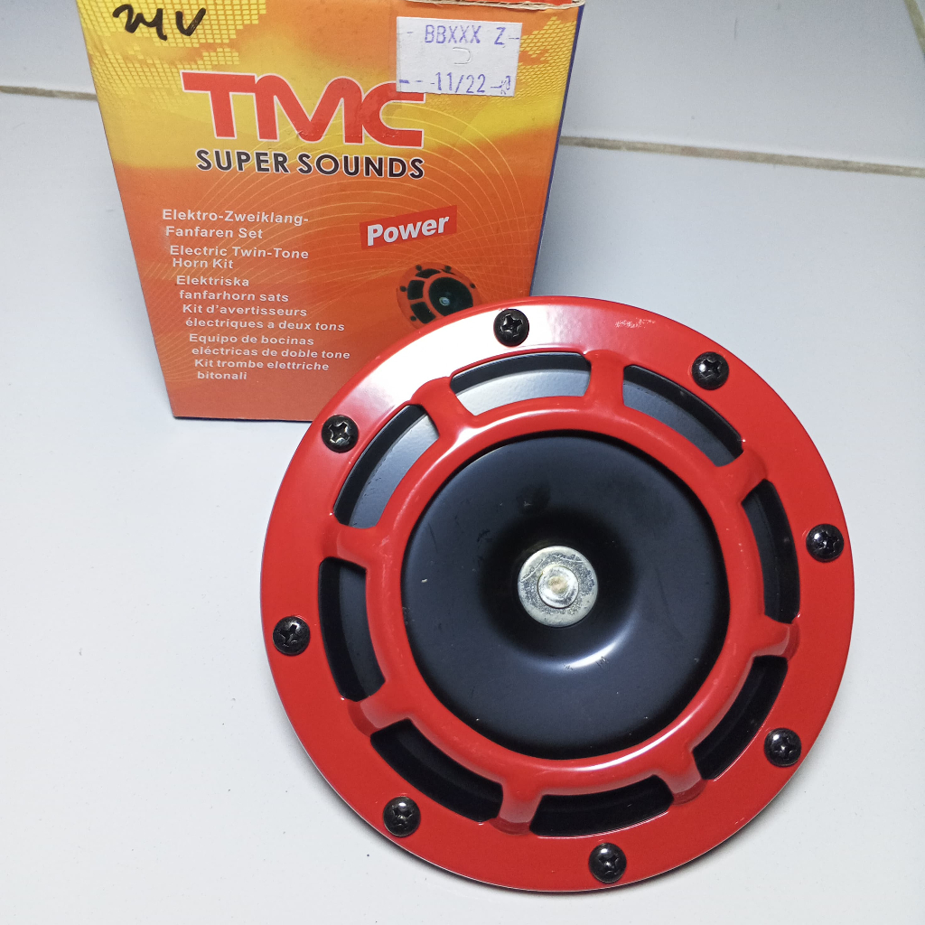 (1PC) SUPERTONE CAR HORN 24V-TMC