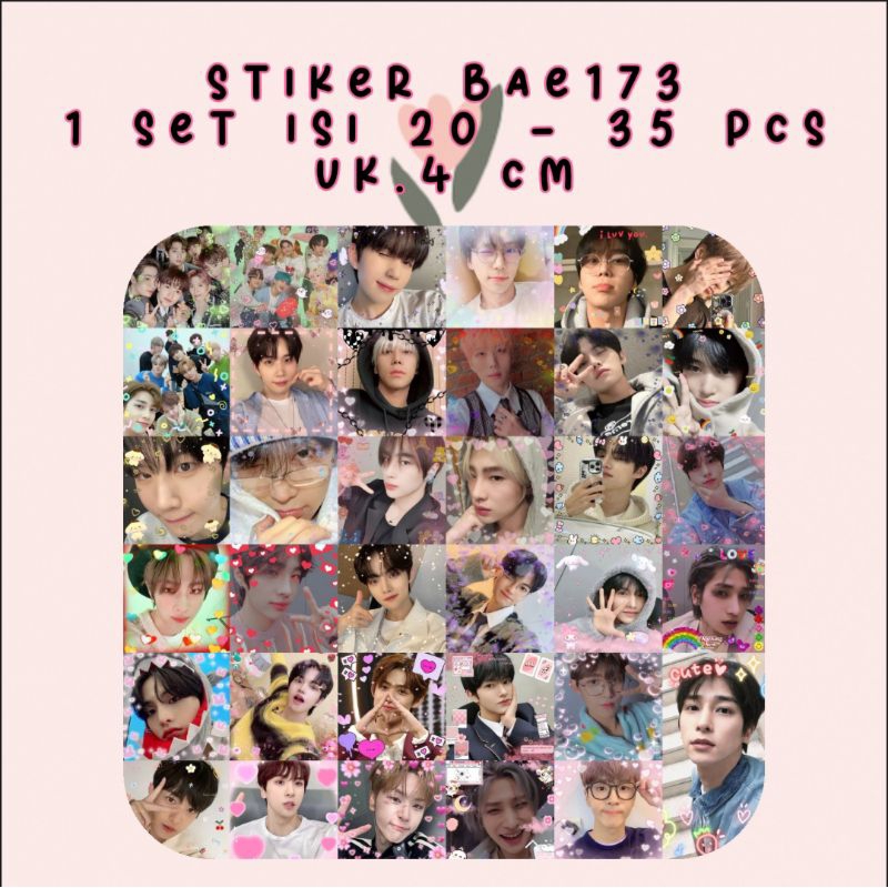 สติ๊กเกอร์ BAE173 [บรรจุ 20 - 35 ชิ้น] / สติ๊กเกอร์ Kiyowo BAE173