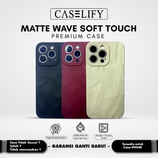 CASELIFY matte wave soft touch compatible with 11 12 13 14 15 16 pro plus max