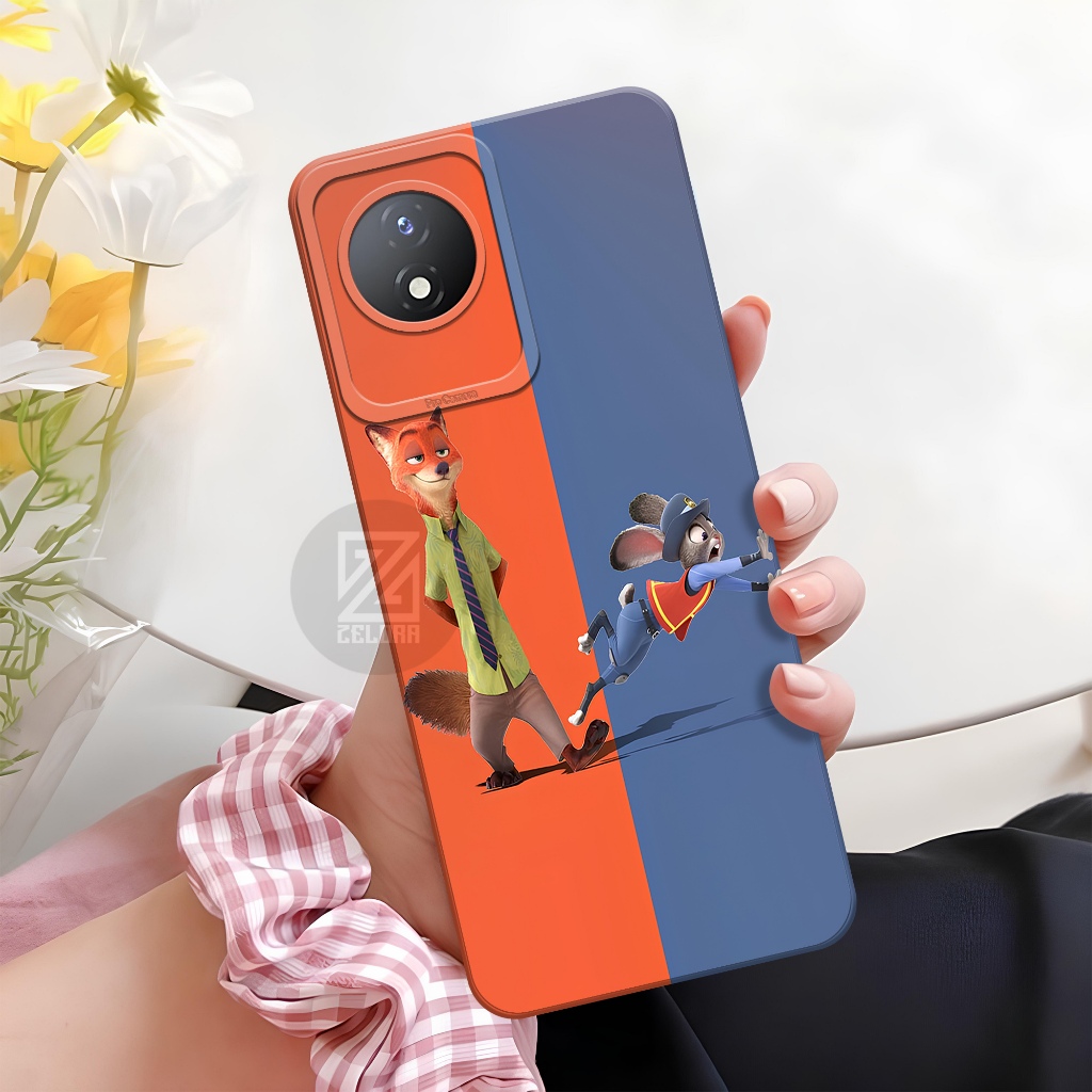 ล่าสุด VIVO Y02/Y02T กรณี Zelora แฟชั่นกรณีการ์ตูน Softcase VIVO VIVO Y02/Y02T 2023 Pro กล้องปลอก VI