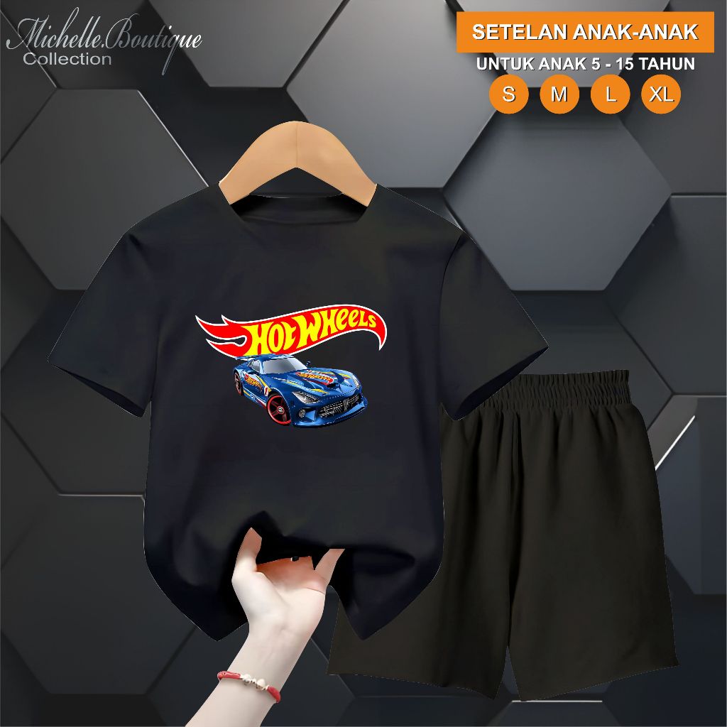 Hotwheels Childrens Shorts Set 5-15 Years