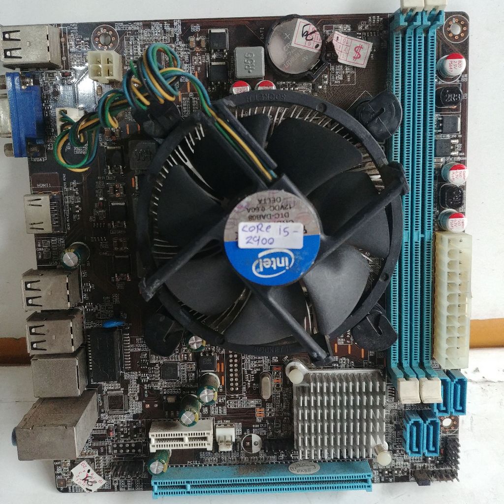 เมนบอร์ด H61 Plus Procie core i5 2400 Plus Fan ปกติ พร้อมใช้งาน