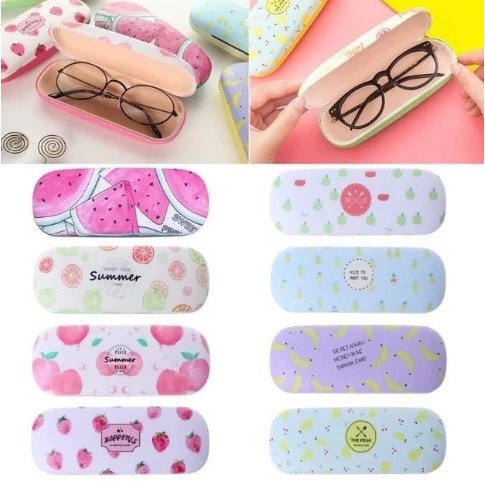 N119 Fruit Motif Magnetic Hardcase Glasses Case