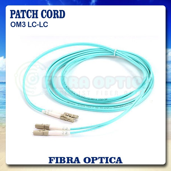 OM3 Duplex LC- LC สายแพทช์/OM3 Fiber Optic PatchCord 5-60M