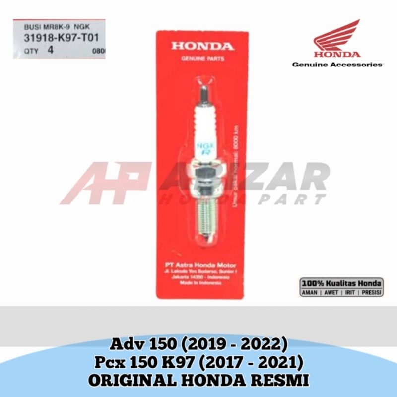 31918-K97-T01 หัวเทียน ADV 150 2019 - 2022 PCX 150 K97 2017 - 2021 ORIGINAL HONDA OFFICIAL