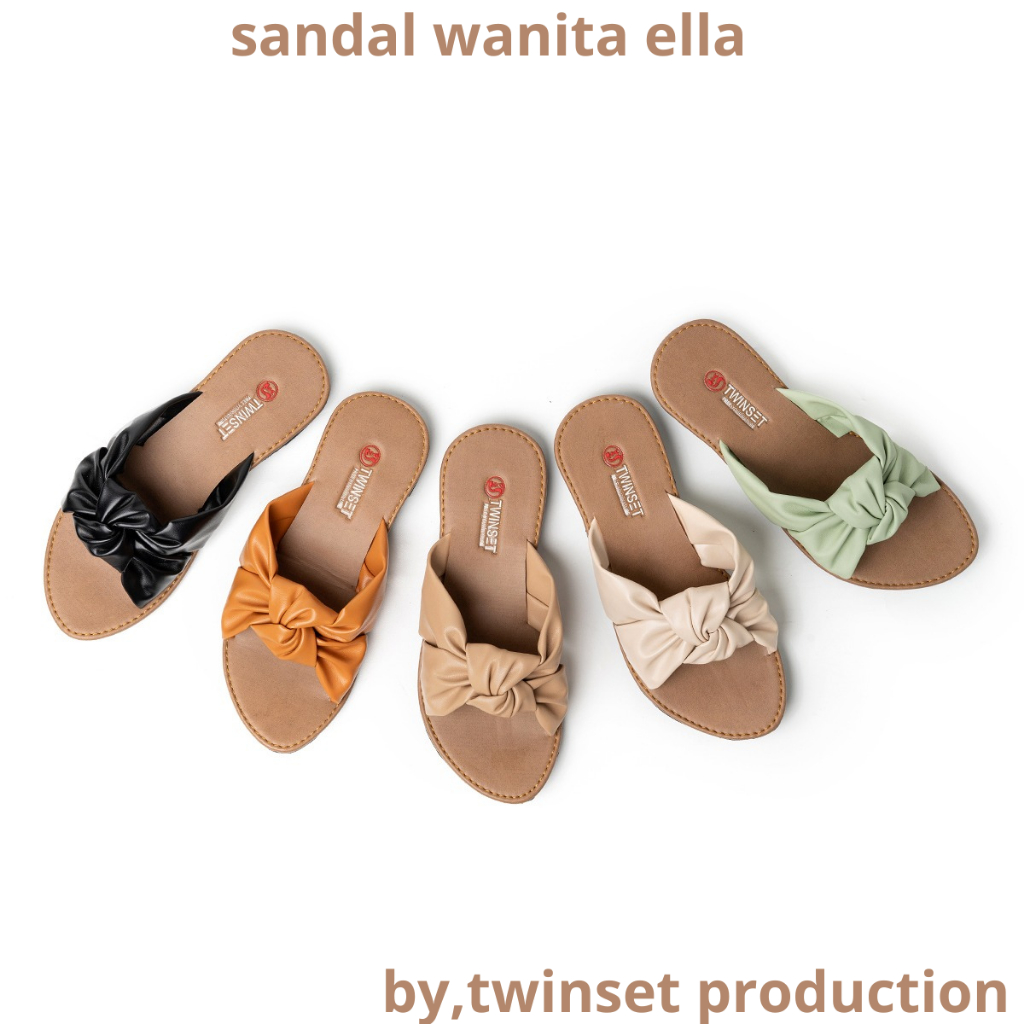 Ella Twinset Production รองเท้าแตะผู้หญิงกันลื่น
