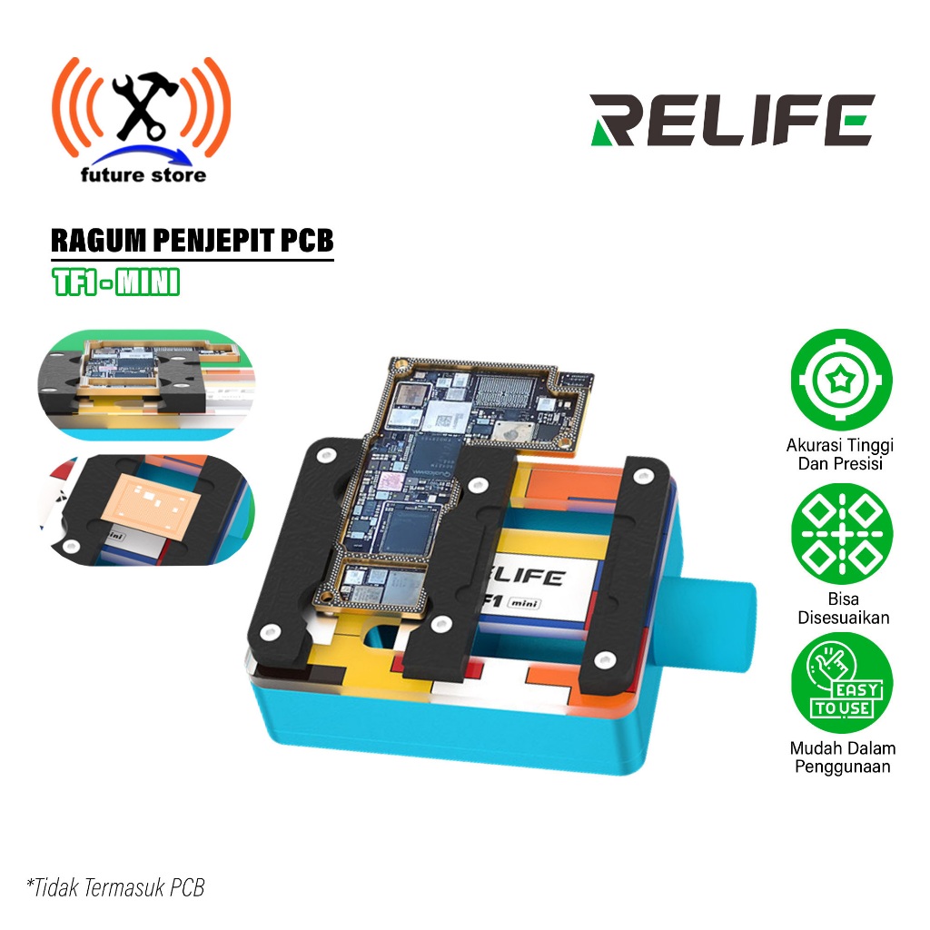 RELIFE TF1 MINI PCB HOLDER (TETRIS) - PCB HOLDER VISION - PCB CLAMP - BOARD HOLDER PCB MOTHERBOARD -