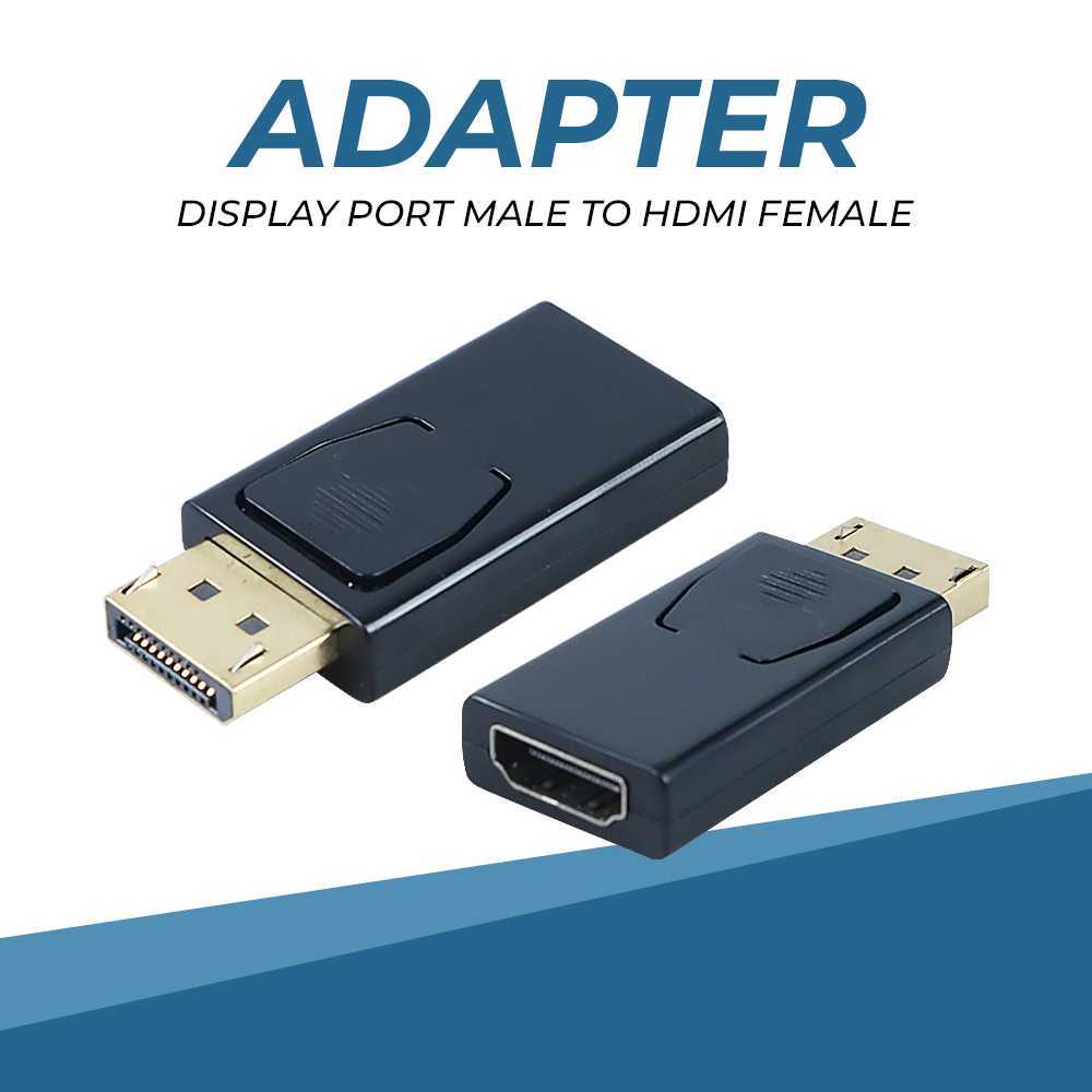 Mini Adapter Display Port Male to HDMI Female Port 1080PPORT Display Converter LCD LED Laptop TV