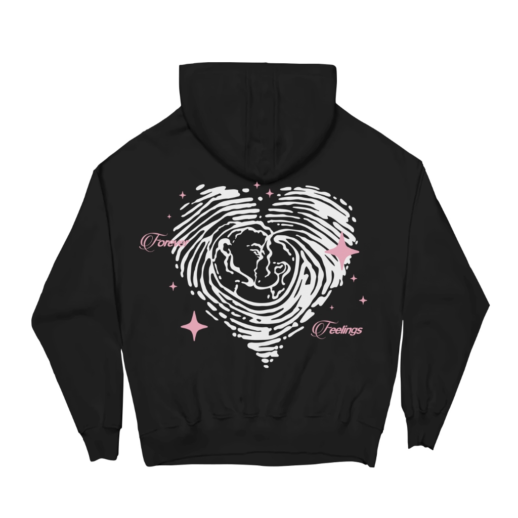 HOLYLAND | เสื้อฮู้ดโอเวอร์ไซส์ BOXY | พิมพ์รัก