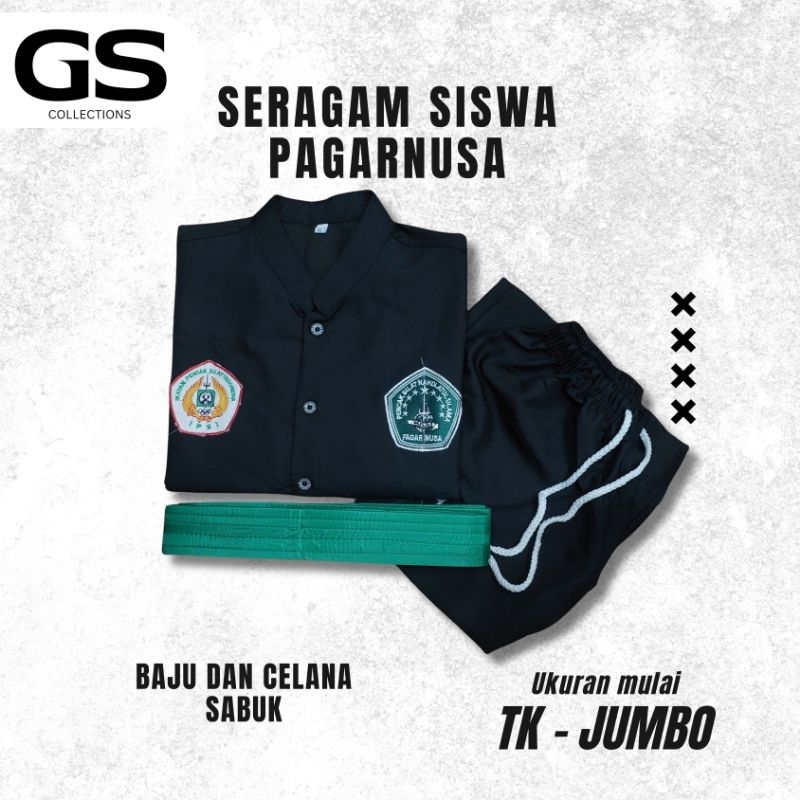 เสื้อผ้า Pagar Nusa siliat, เครื่องแบบ Pagar Nusa, Pagar Nusa ศักดิ์สิทธิ์