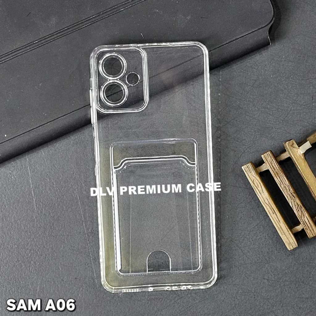SAMSUNG A06 4G SOFTCASE CARD CASE CLEAR CARD SLOT CASE SAMSUNG A06 4G