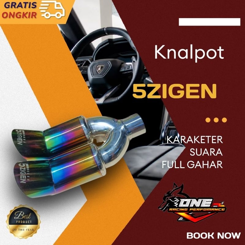 Double 5ZIGEN STAINLESS BRANCH CAR EXHAUST