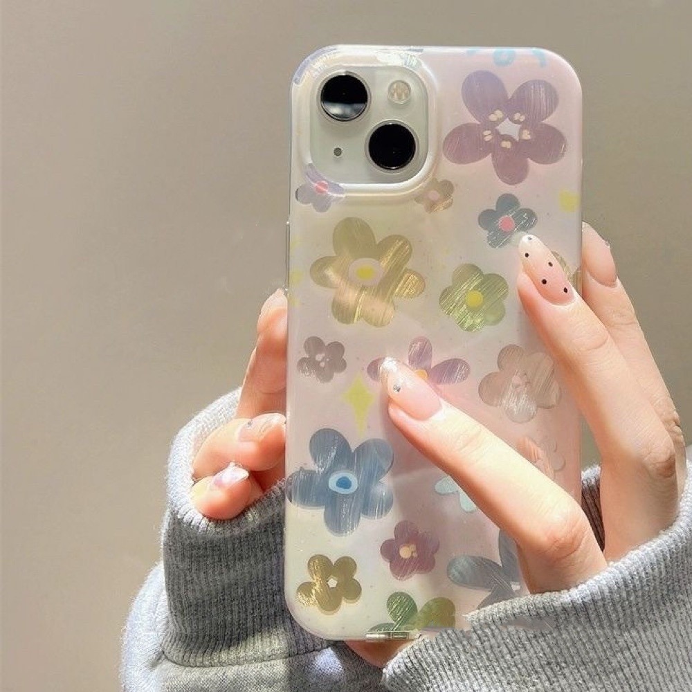 YX26 สําหรับ Oppo A71 A74 A78 A9 A98 F1S F5 F7 F11 RENO 4 4F 5F 6 7 7Z 8T 10 11F Clarity ดอกไม้ผีเสื