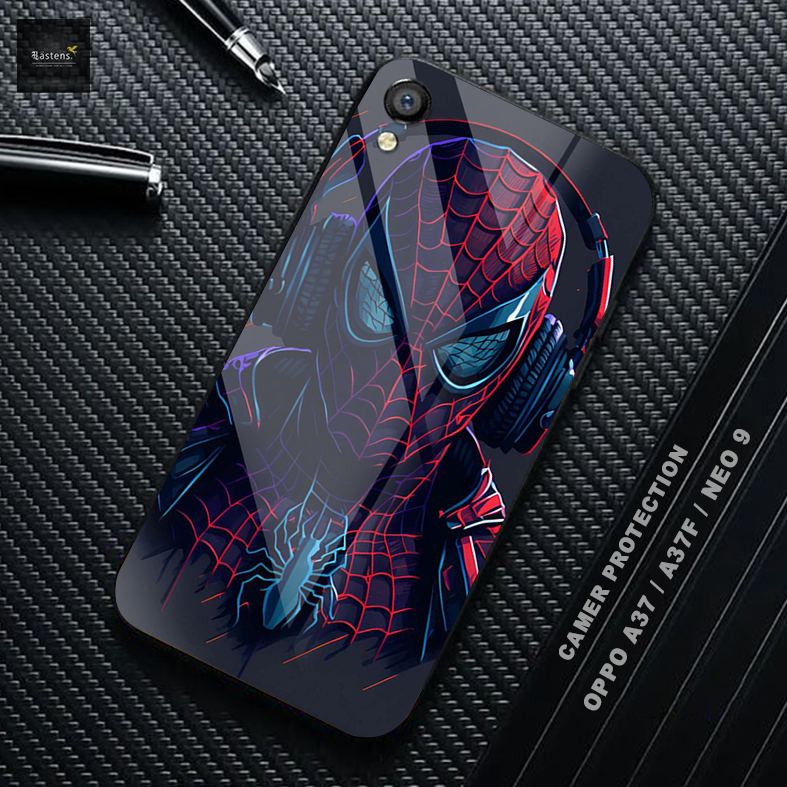 เคส HP HS30 Oppo A37 / A37F / NEO 9 - Softcase Glass Kaca - Hardcase 2D Glossy - เคสโทรศัพท์มือถือปี