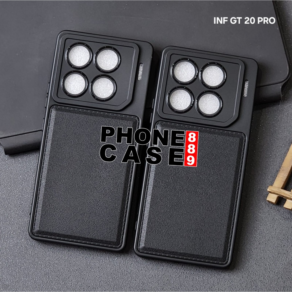 INFINIX GT 20 PRO CASE LEATHER PRO BLACK CASE BLACK INFINIX GT 20 PRO