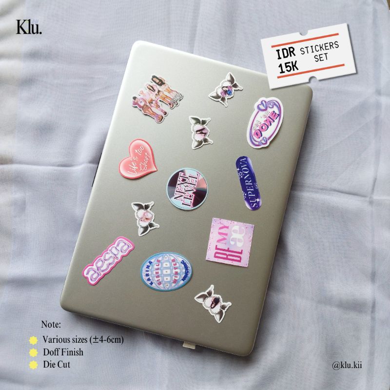 สติ๊กเกอร์ตัดอาหาร AESPA | สติ๊กเกอร์ DECO AESPA | KARINA GISELLE WINTER NINGNING STICKER | สติ๊กเกอ