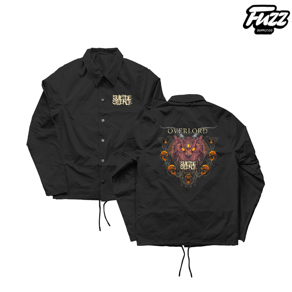 COACH METAL BAND JACKET SUICOIDE SILENCE JACKET WINDBREAKER PARACUT กันน้ําผู้ชายผู้หญิง