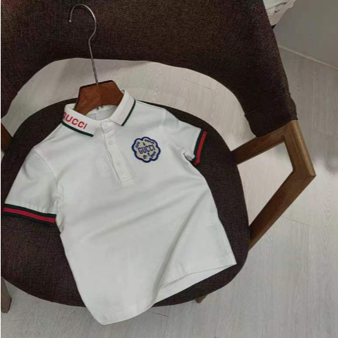 เสื้อยืดคอปก GUUCI UK Kids ไซส์ 100-150