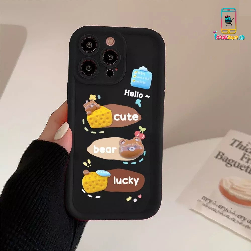 SS973 SOFTCASE SILICON 3D GUMMY CHEESE BEAR สําหรับ REALME 5 5i 7i 10 11 12 15 C11 C12 C15 C17 C20 C