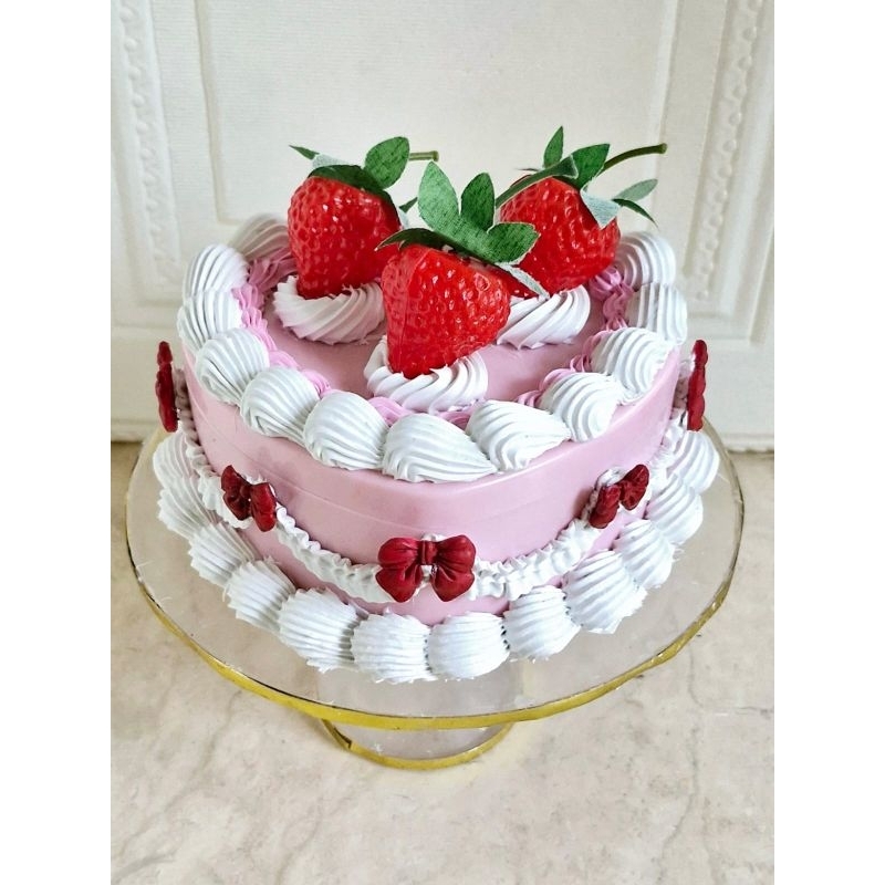 Everly Studio เค้กปลอม Faux Dummy เค้กเค้กวันเกิดเกาหลีกล่องเครื่องประดับวันเกิดของที่ระลึก FC 77