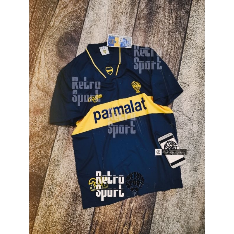 เสื้อแข่งหายาก | Vintage Ball Jersey - Boca Juniors Retro Home 1993/1994/1995 WeKa A3/GO size