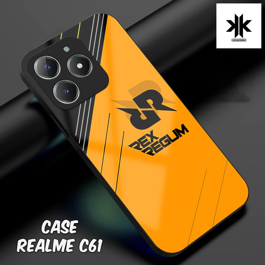 เคส HP KK34 Realme C61 - เคสโทรศัพท์ Realme C61 - Glass Softcase - Glossy Hardcase - เคสโทรศัพท์ - P