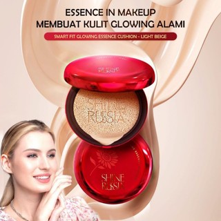 Cushion+Refill Shine Russia Plus Smart Fit Glowing Essence With Sunflower BPOM Powder
