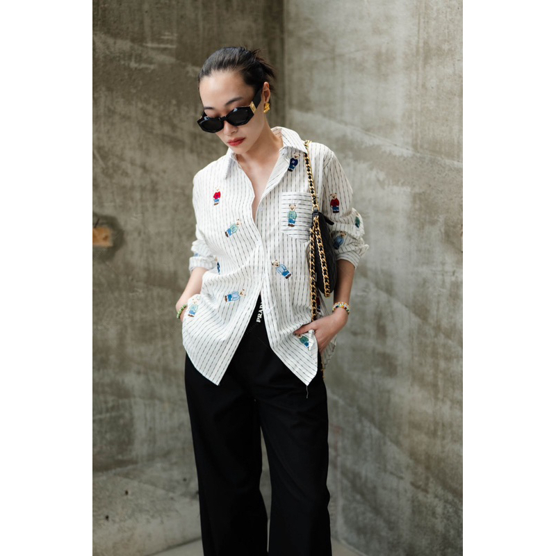 เสื้อ KEMEJA PO Vshop 9002-7