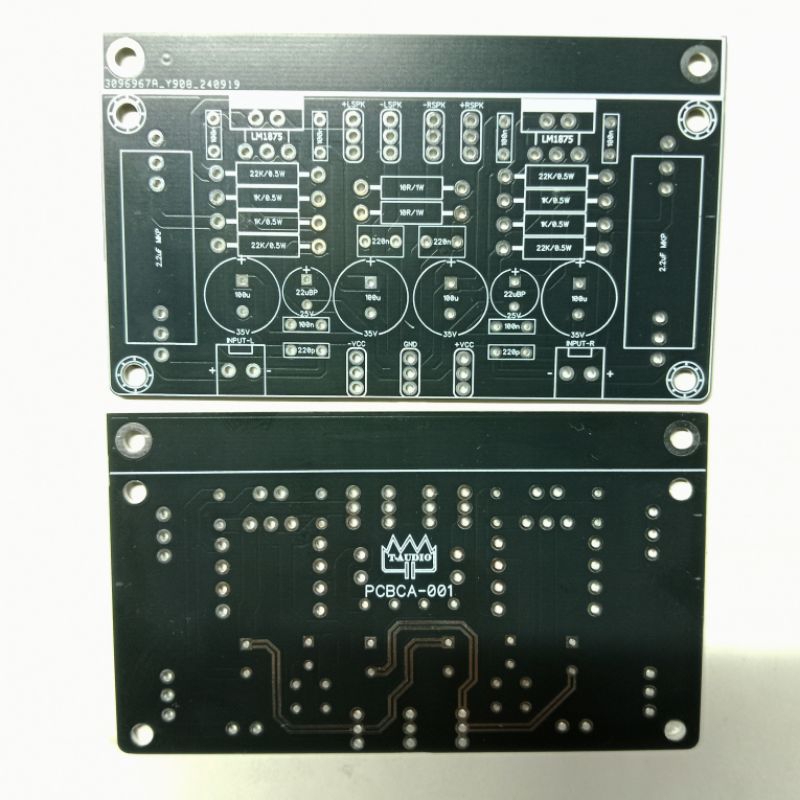 สเตอริโอ PCB LM1875 LM1875T TDA2050 CHIP AMP GAINCLONE T-AUDIO AMPLIFIER